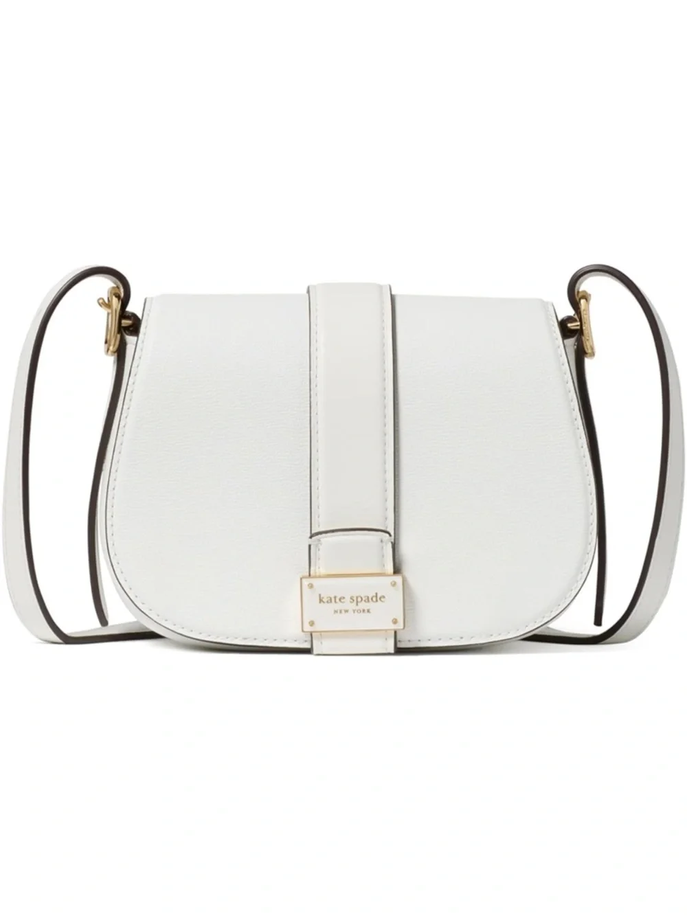 NWT—kate spade new york Women's Nouveau Textured Leather Mini Saddle Crossbody